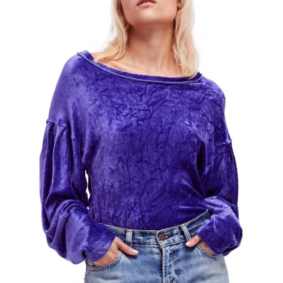 FREE PEOPLE Milan Velvet Pullover size XS - Picture 7 of 7